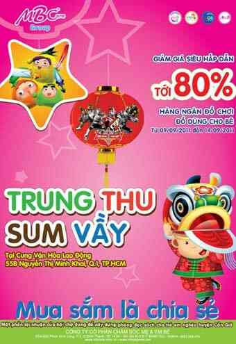 Các hoạt động vui chơi Trung Thu cho bé