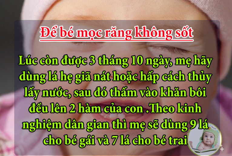 Mẹo hay: 05 cách chăm sóc bé cho bạn