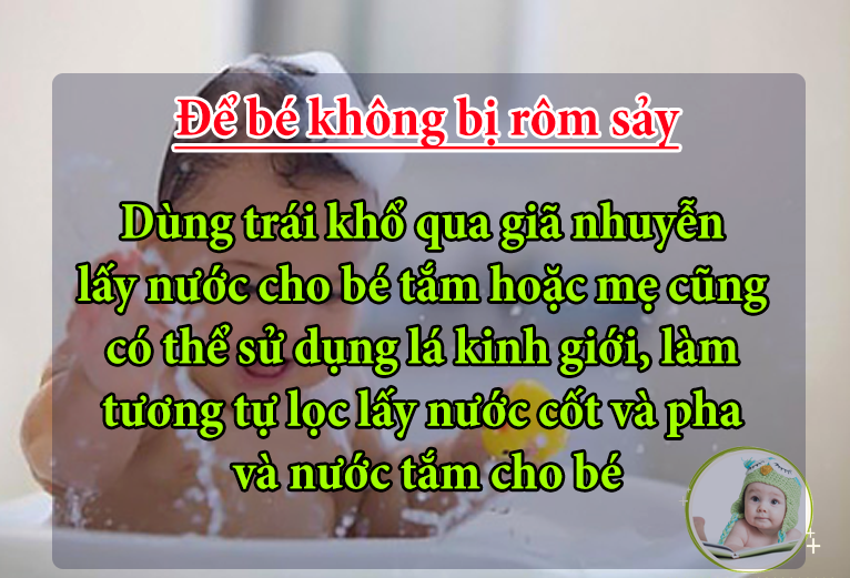 Mẹo hay: 05 cách chăm sóc bé cho bạn