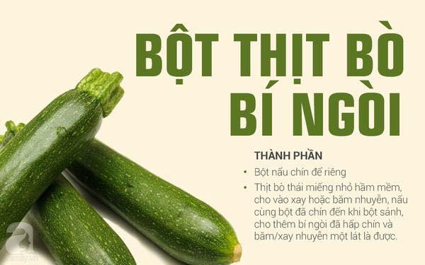 Tổng hợp các món ăn dặm cho bé