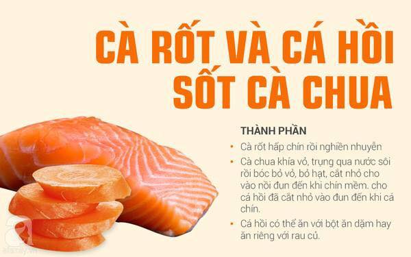 Tổng hợp các món ăn dặm cho bé